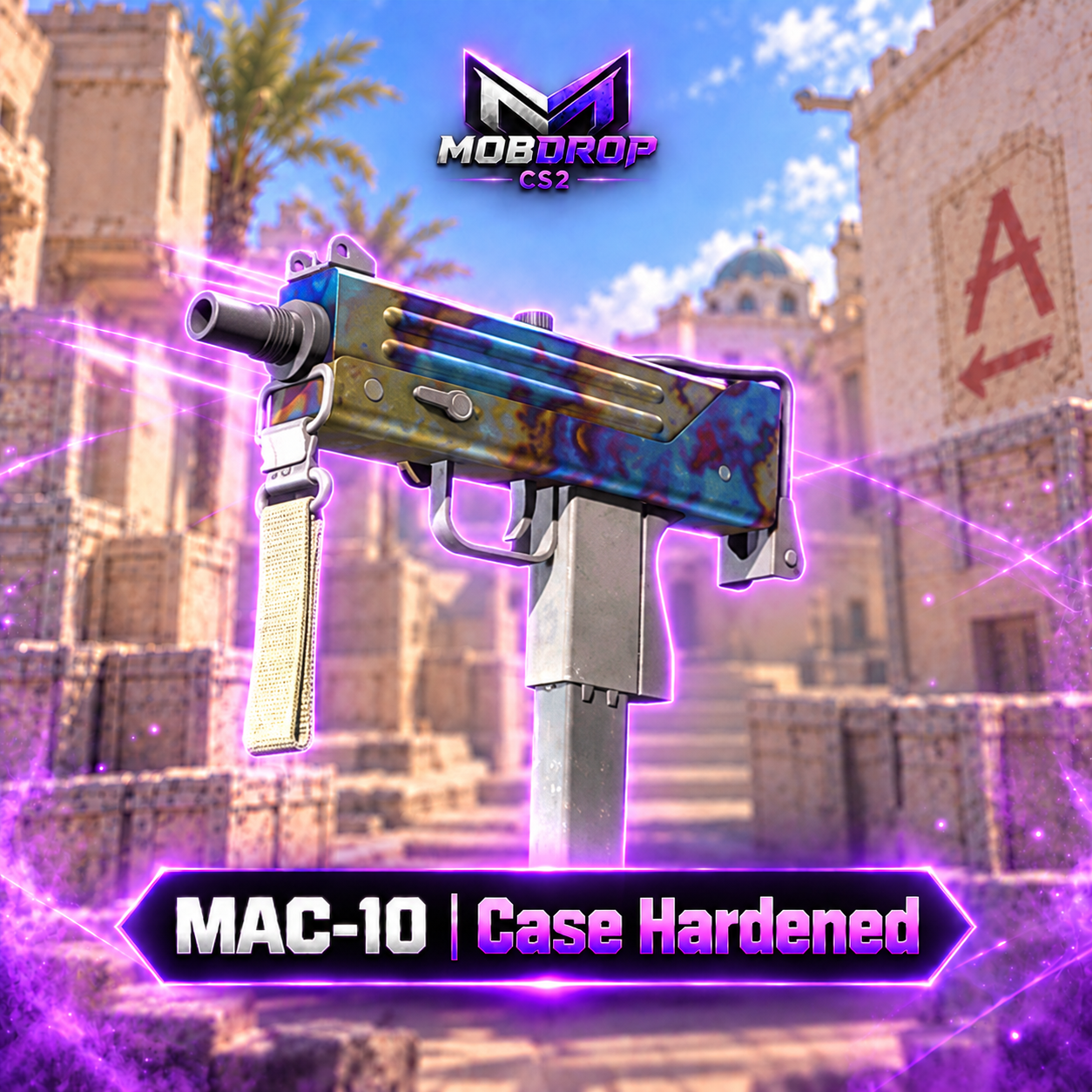 2809- MAC-10 | Case Hardened FT