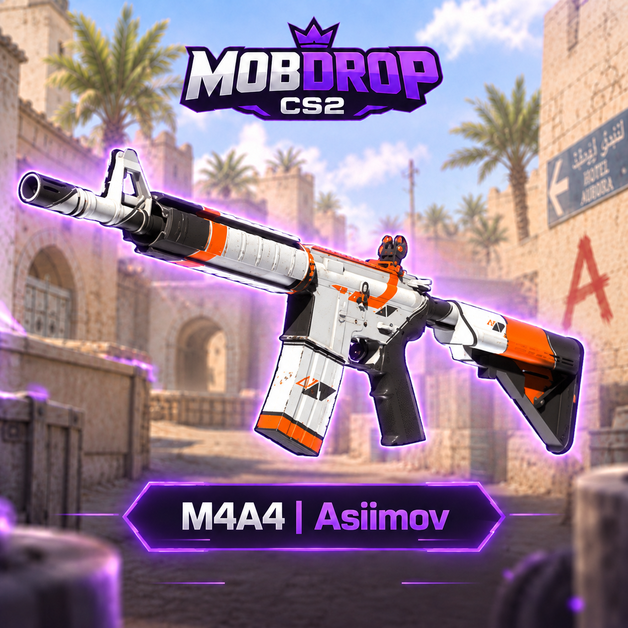 1509-  M4A4 | Asiimov — Battle-Scarred