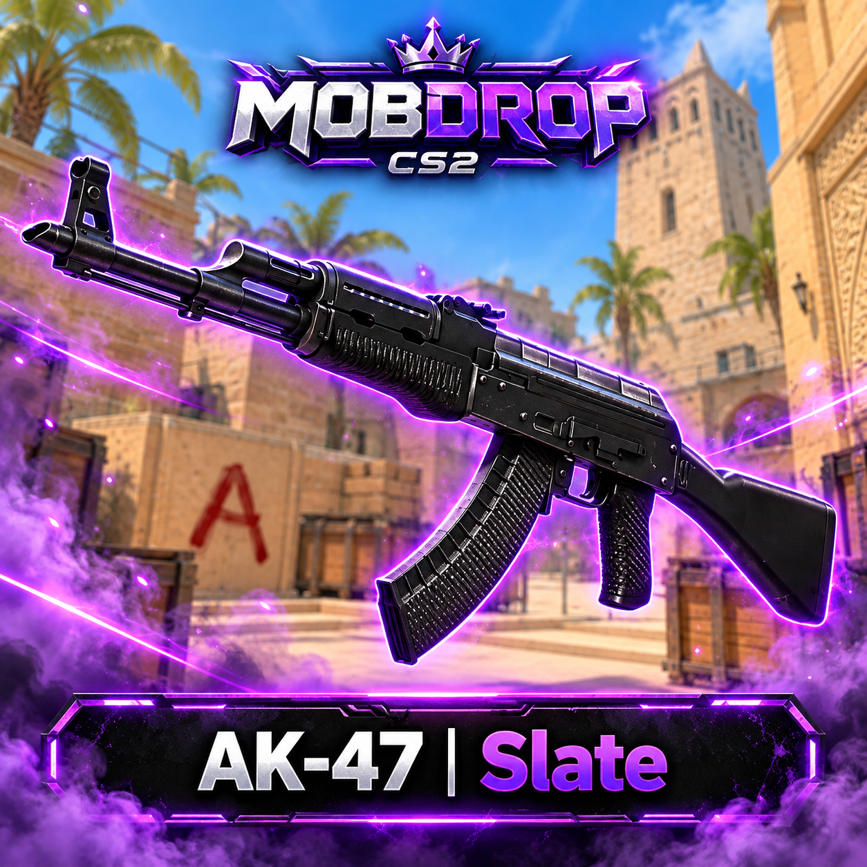 1310- AK-47 | Slate MW + 1 COTA KIT FADE