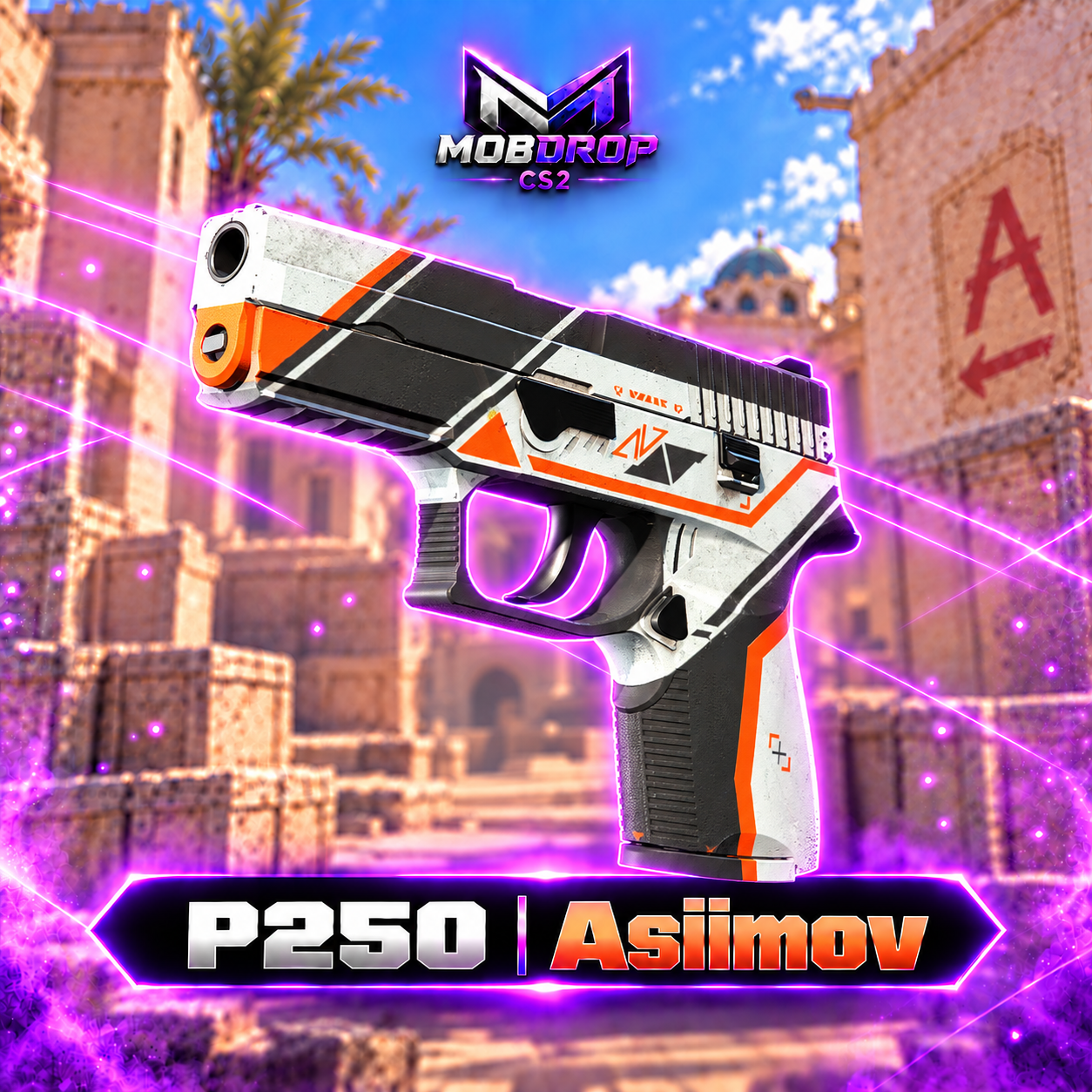 1010- P250 | Asiimov FT +2 COTAS NA CAMPANHA 10 GANHADORES