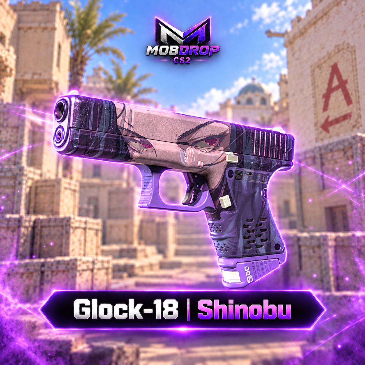 1310- Glock-18 | Shinobu FT +2 COTAS NA CAMPANHA 10 GANHADORES