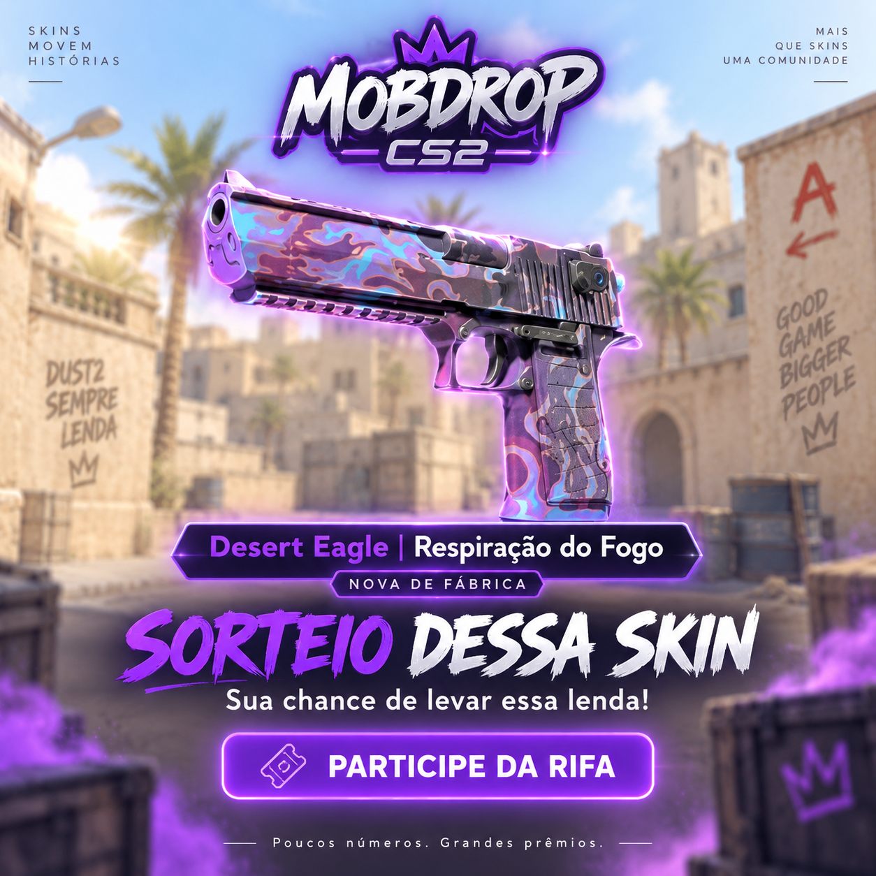 1409- Desert Eagle | Respiração do Fogo — Nova de Fábrica 🔥